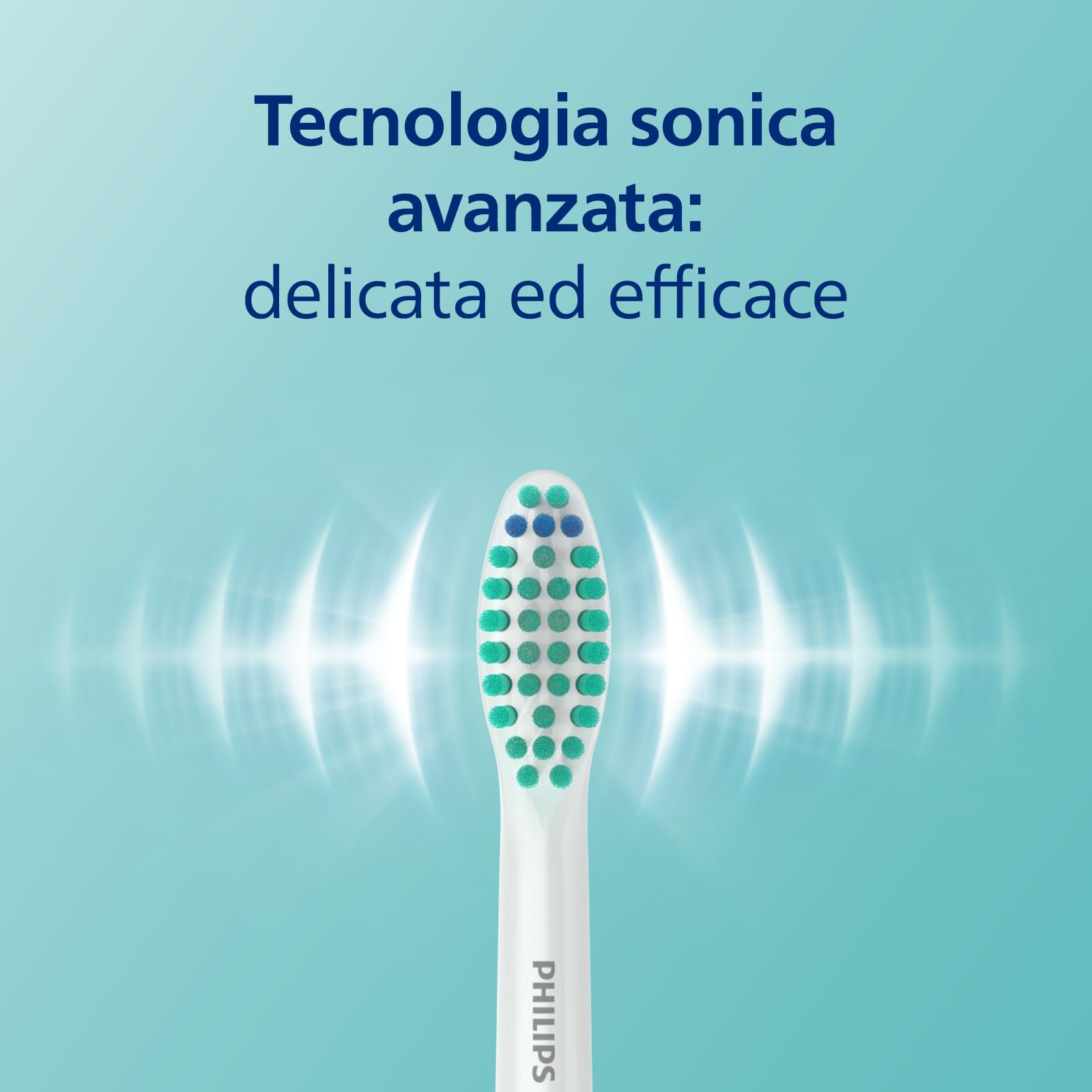 Philips Sonicare 3100 spazzolino elettrico sonico, sensore di pressione e timer, custodia da viaggio, colore nero, HX3673/14, Sonicare 3100, Nero