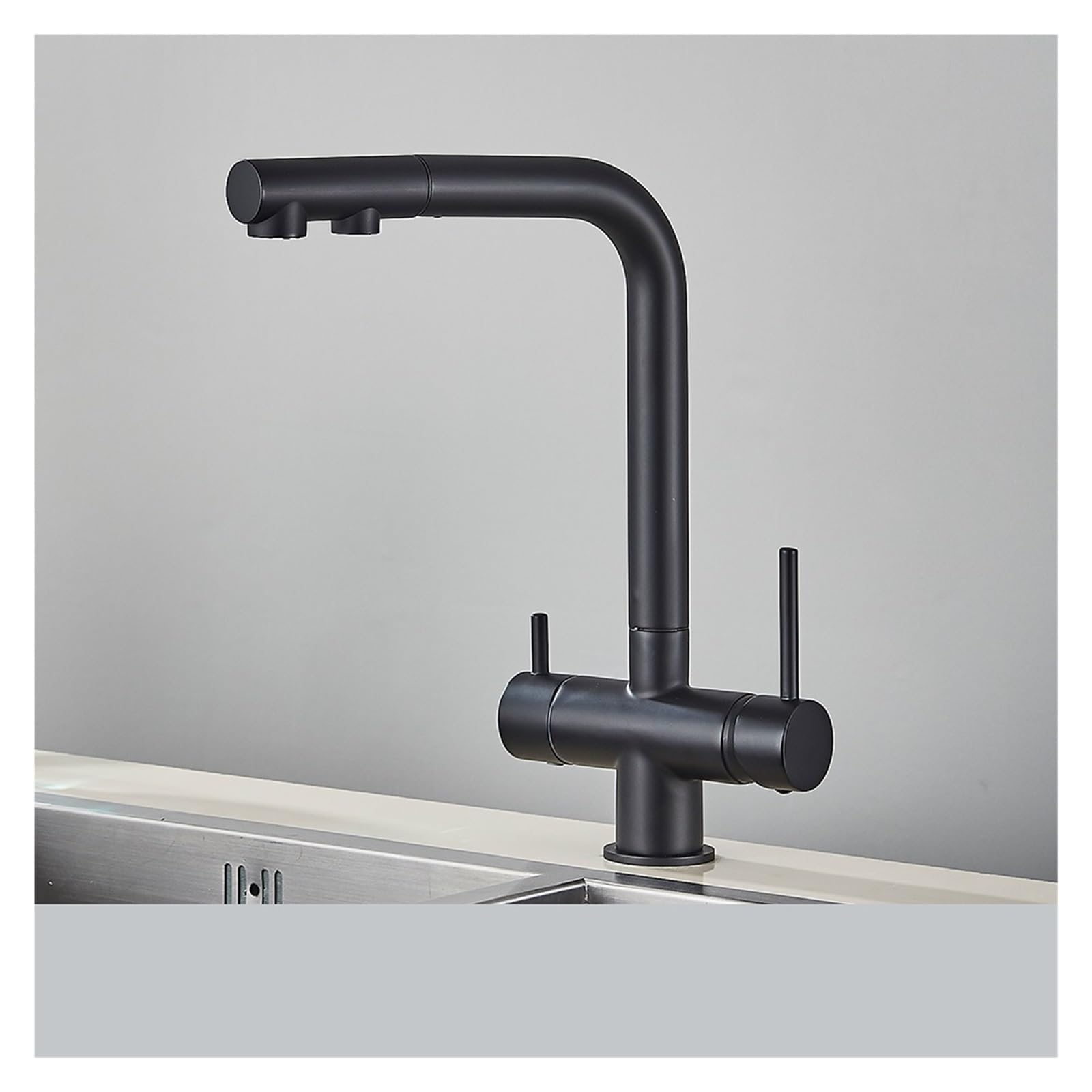 Filtre à eau robinet de cuisine flexible contre le calcaire et le chlore