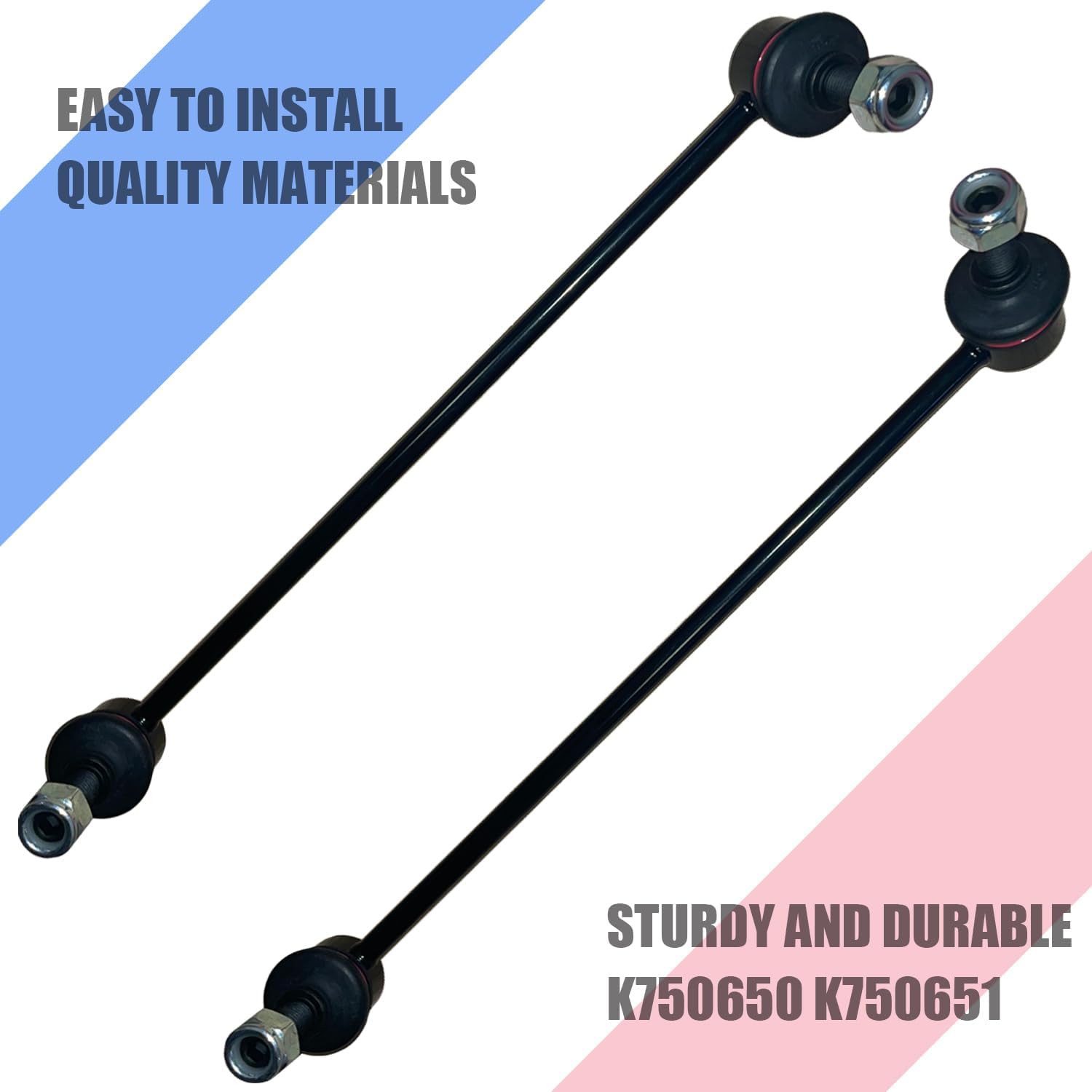K750650 K750651 Front Sway Stabilizer Bar Links Compatible with 2013-2017 Honda Accord and 2015-2020 Acura TLX