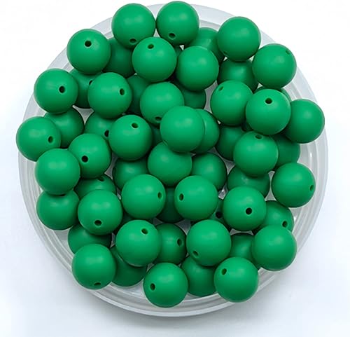 70 cuentas redondas de silicona de goma de 0.472 pulgadas a granel, magnífico kit de fabricación para llavero, borlas, collar, pulsera, joyería,