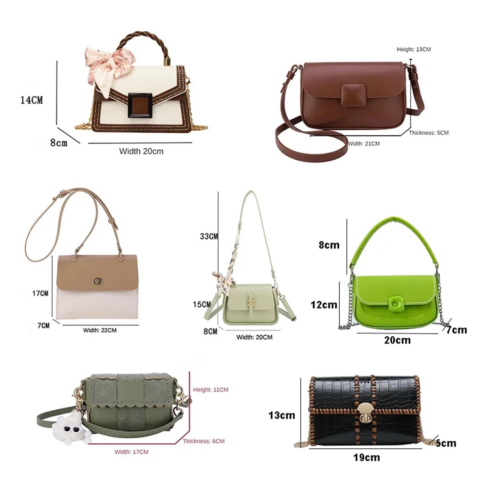Kit para hacer bolsos de bricolaje Conjunto de bolsos hechos a mano, costura a mano, artesanía de cuero, Kit de bolsos DIY, fabricación de cajas cuadradas, Material de costura for bolsos, accesorios(N