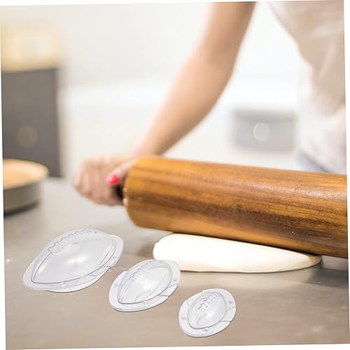 Miniatura 5 de FUOYLOO 3Pcs Cupcake Molds Party Supplies Rugby Theme Chocolate Candy Molds Rugby Silicone Creative Cake Silicone Molds For Sports Balls Soccer Abs