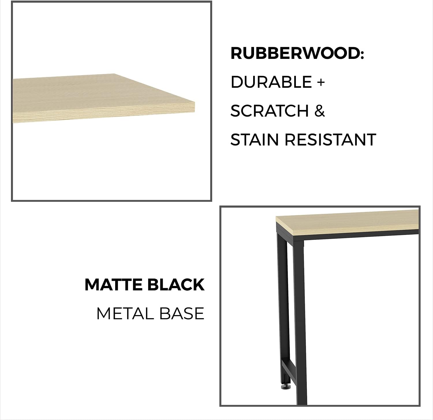 ClosetMaid ProGarage Garage Storage Cabinets & Workbench Table 3-Piece Set, Custom, Durable, Adjustable, Steel Construction, Black