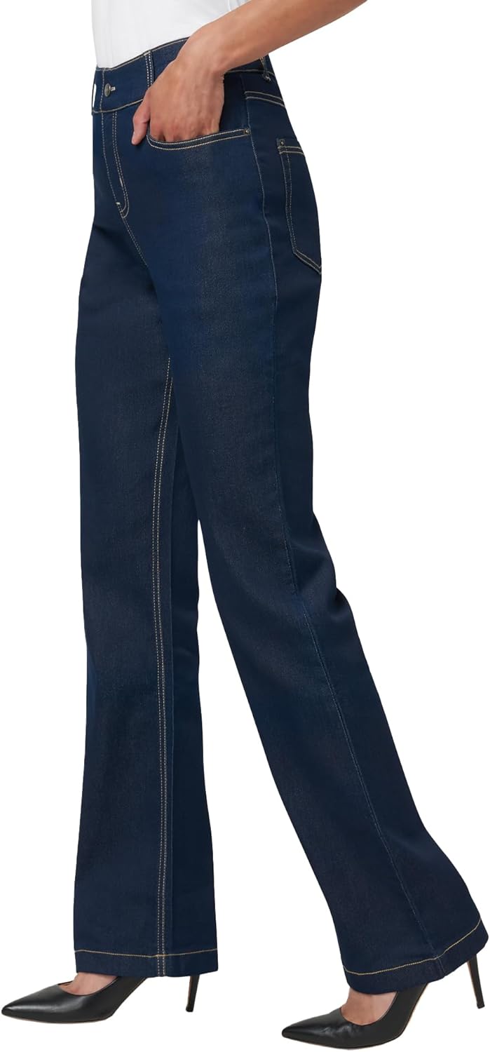 Fashion Jeggings - Cropped Flare, Straight Leg, Bootcut, Wide Leg Denim Leggings - Image 3