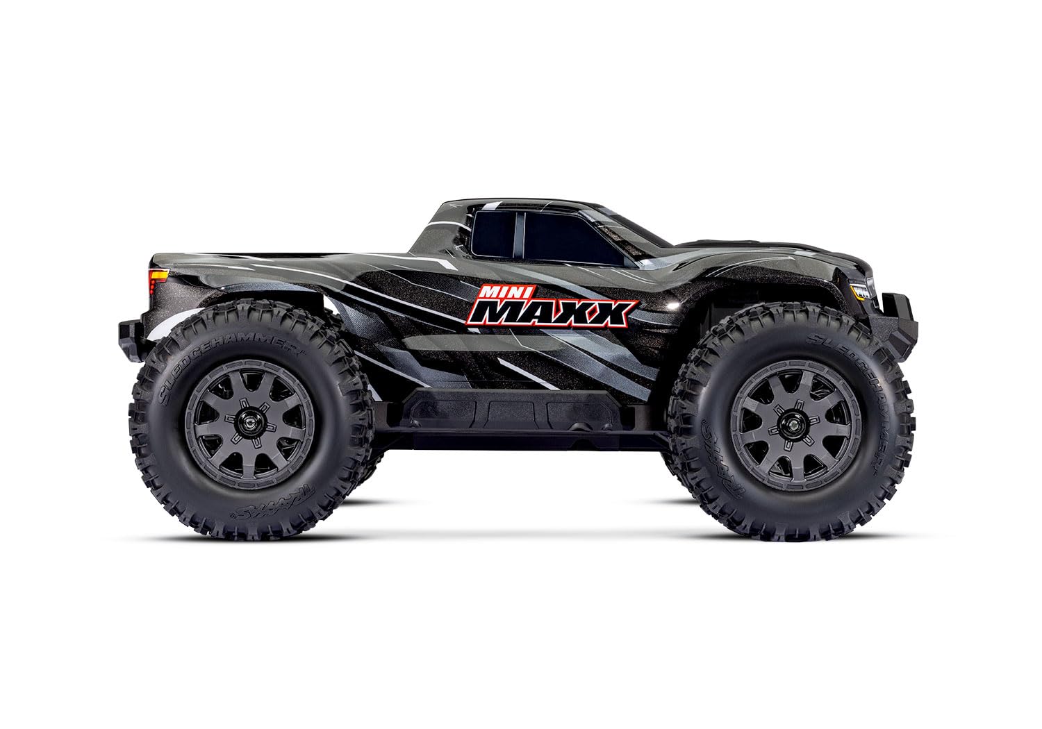 TRAXXAS Mini Maxx 4WD Brushless BL-2S RTR 1:12 Monster Truck nero con batteria + caricatore USB/C 2A