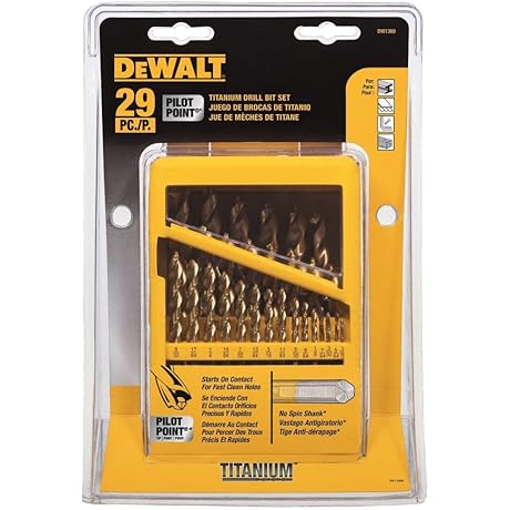 DEWALT Titanium Nitride Coated Drill Bit Set