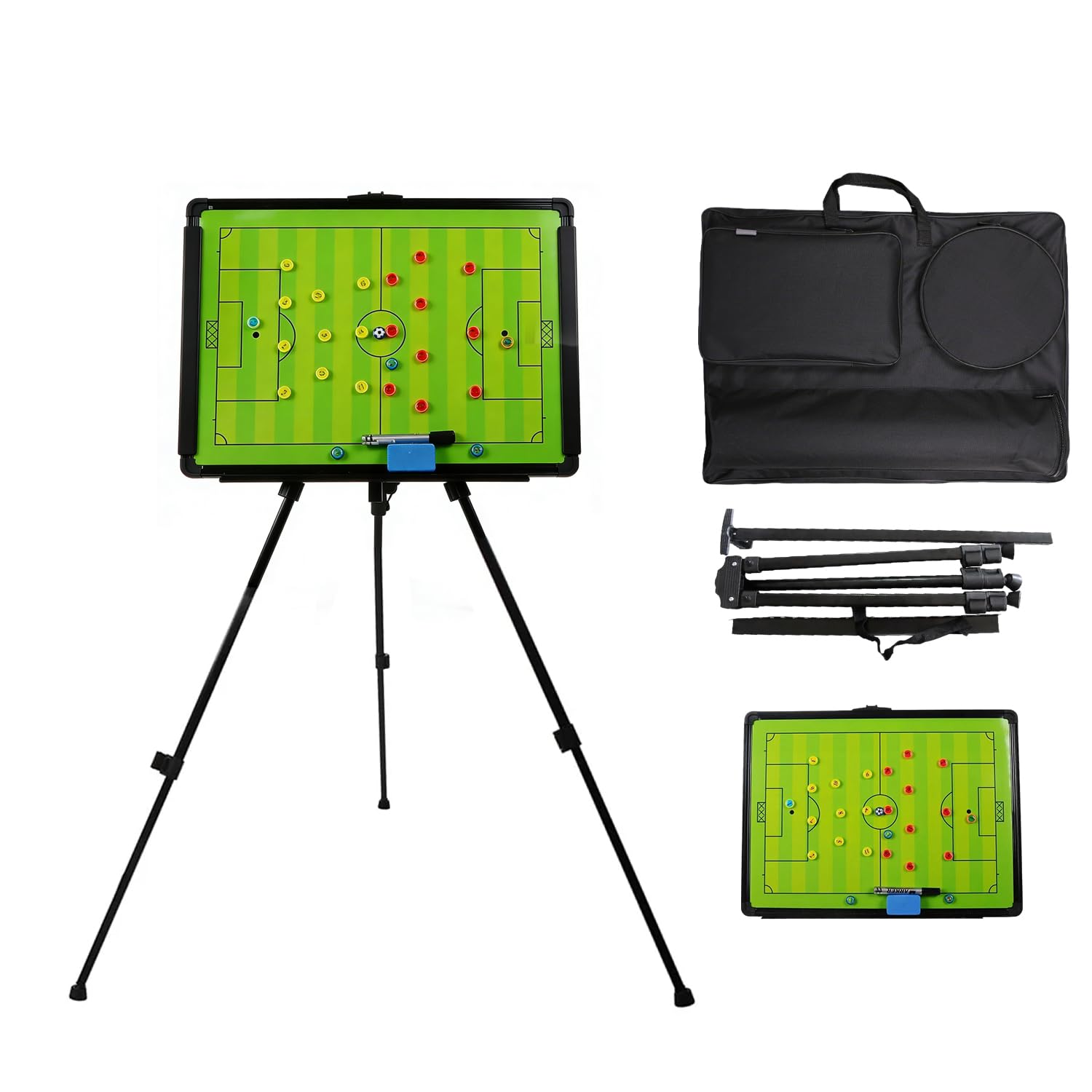 Tableau Tactique Football,Comité Des Tactiques De Football,Tableau d'Entraînement De Rugby Avec Aimants,Stylos Et Gomme, Destiné à l'Utilisation Par Le Comité Des Entraîneurs De Football,Portable