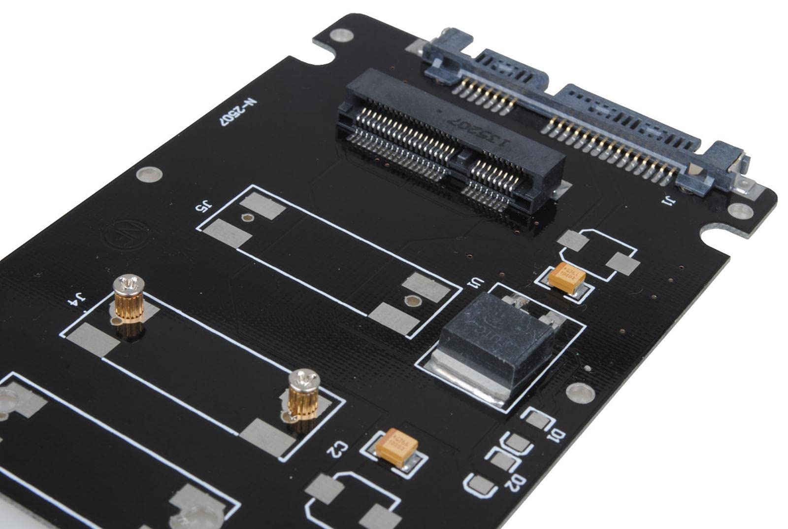 New 1 * Converter with Mounting Screws, PCI-E mSATA SSD to 2.5