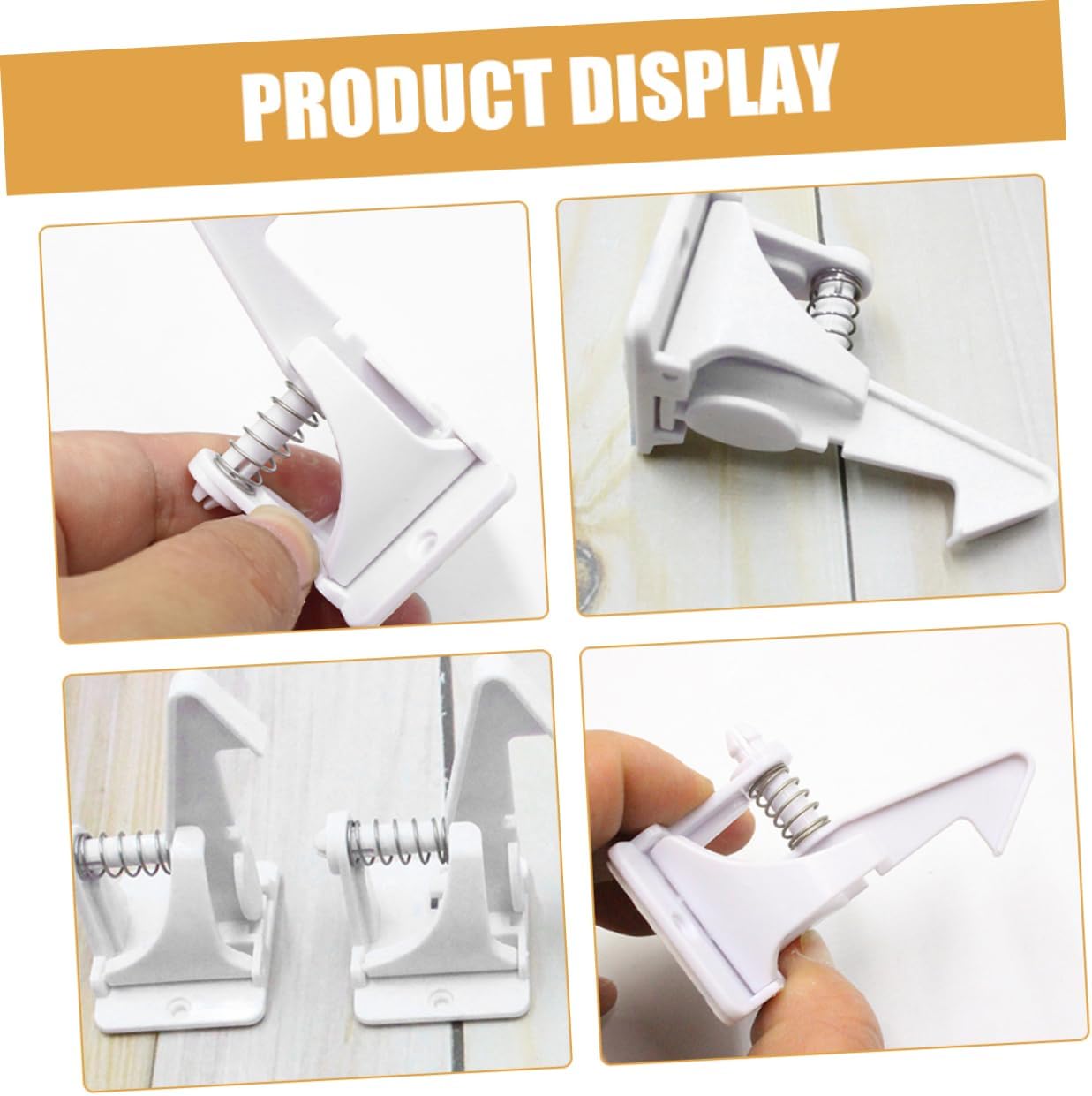 16pcs Door Boy Girl Safety Locks Proofing Locks Childproof Furniture Home Safety