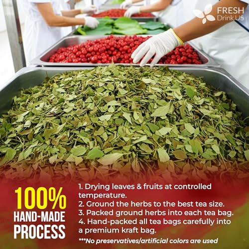 Image of FreshDrinkUS, Premium Improve Colon Tea | 75 Tea Bags | Herbal Tea Blend with Senna Leaves, Lotus Leaves, Hawthorn Berry, Ginger & More - Caffeine Free Botanical Tea - Natural Daily Herbal Infusion