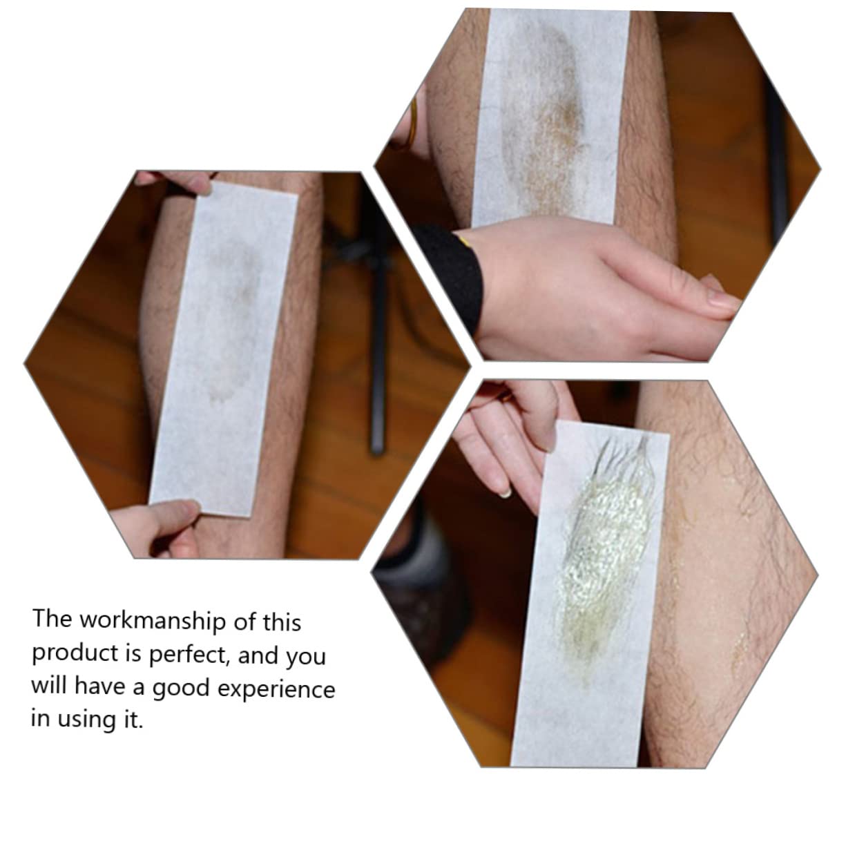 200pcs Non-woven Body and Facial Wax Strips for Hair Removal Safe and Efficient Waxing for Smooth Skin for Home Salon Use