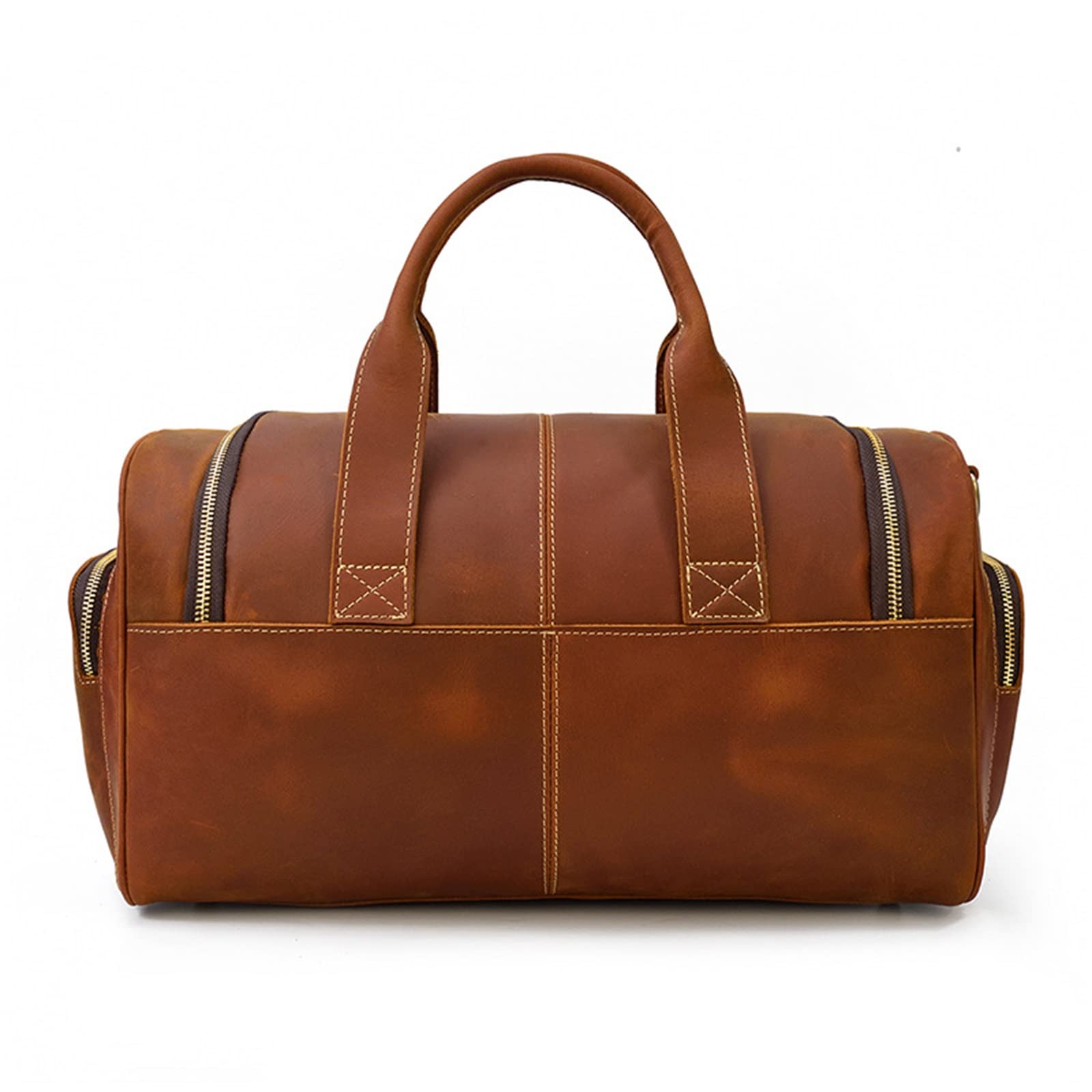 Bolso de Equipaje de Mano para Hombre Bolsas de Viaje Cuero for Hombres Bolsas Equipaje Vintage para Mujeres Hombres(marrón)