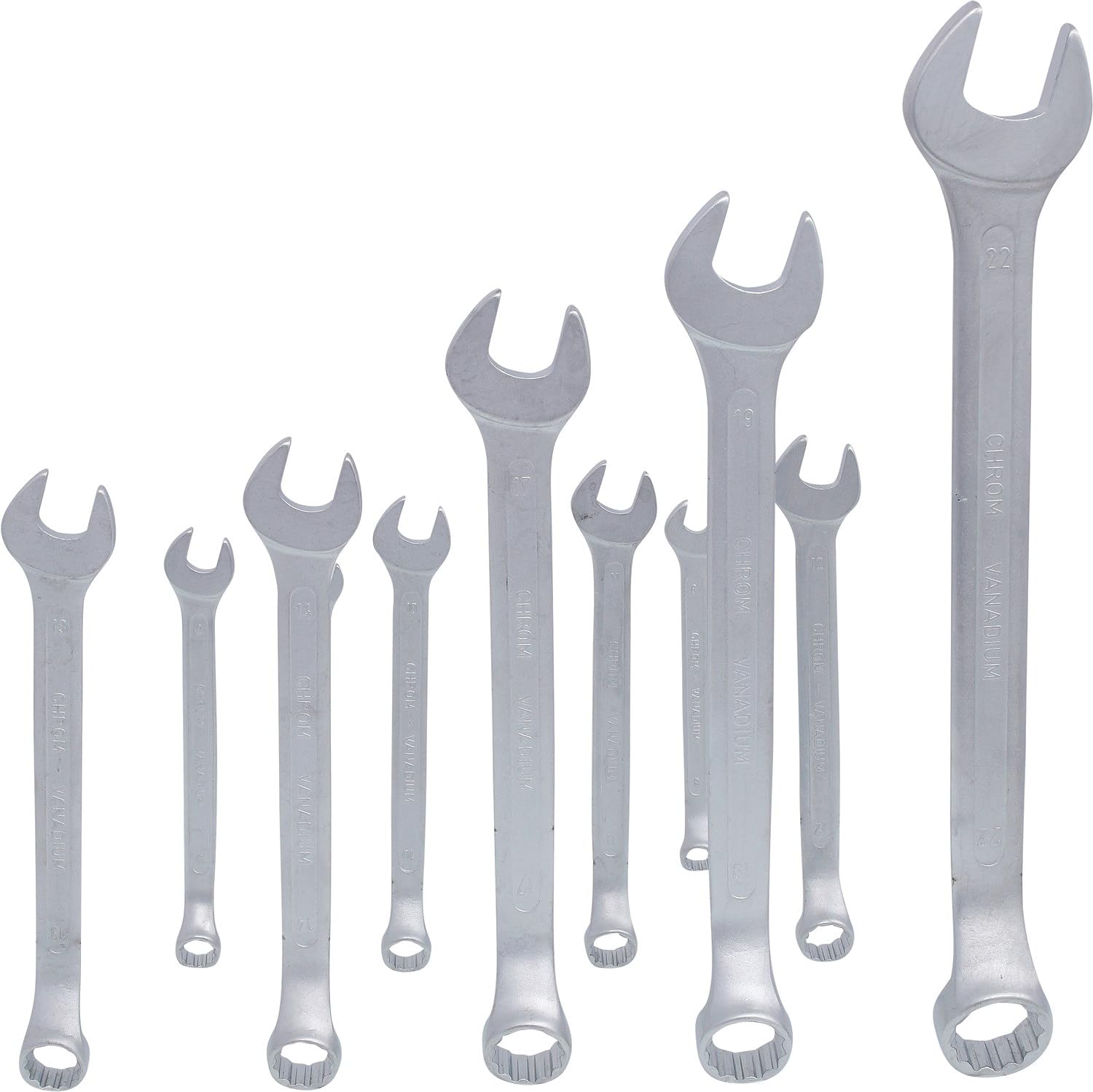 KS Tools 517.0095 Juego de llaves combinadas, 12 pzs acodada, 6-22 mm