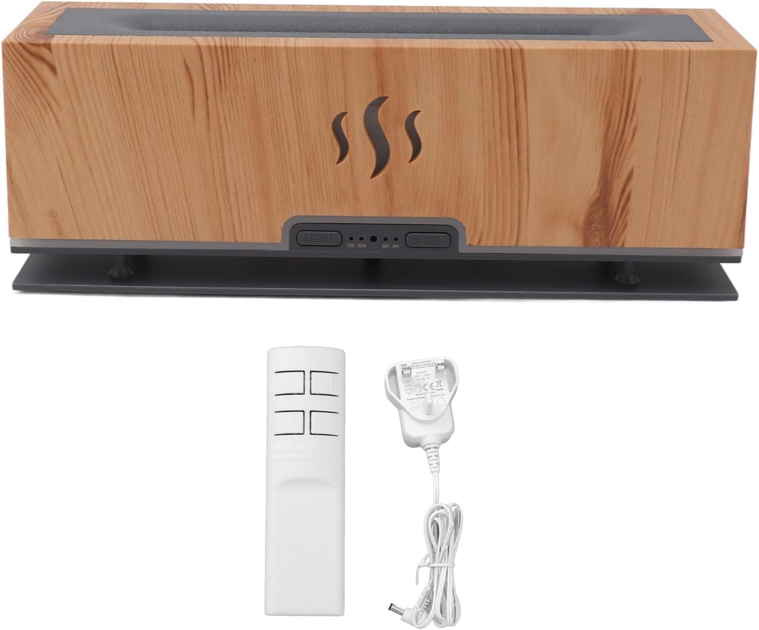Do użytku domowego Nawilżacz, światło LED 100 240 V Delikatna mgła Domowy dyfuzor zapachowy ABS PP do wystroju wnętrz(Light Wood Grain)
