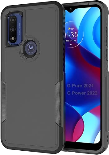 Funda diseñada para Moto G Power 2022 y Moto G Pure, resistente y resistente, delgada, ligera, a prueba de golpes, para Motorola G Power 2022 (6.5