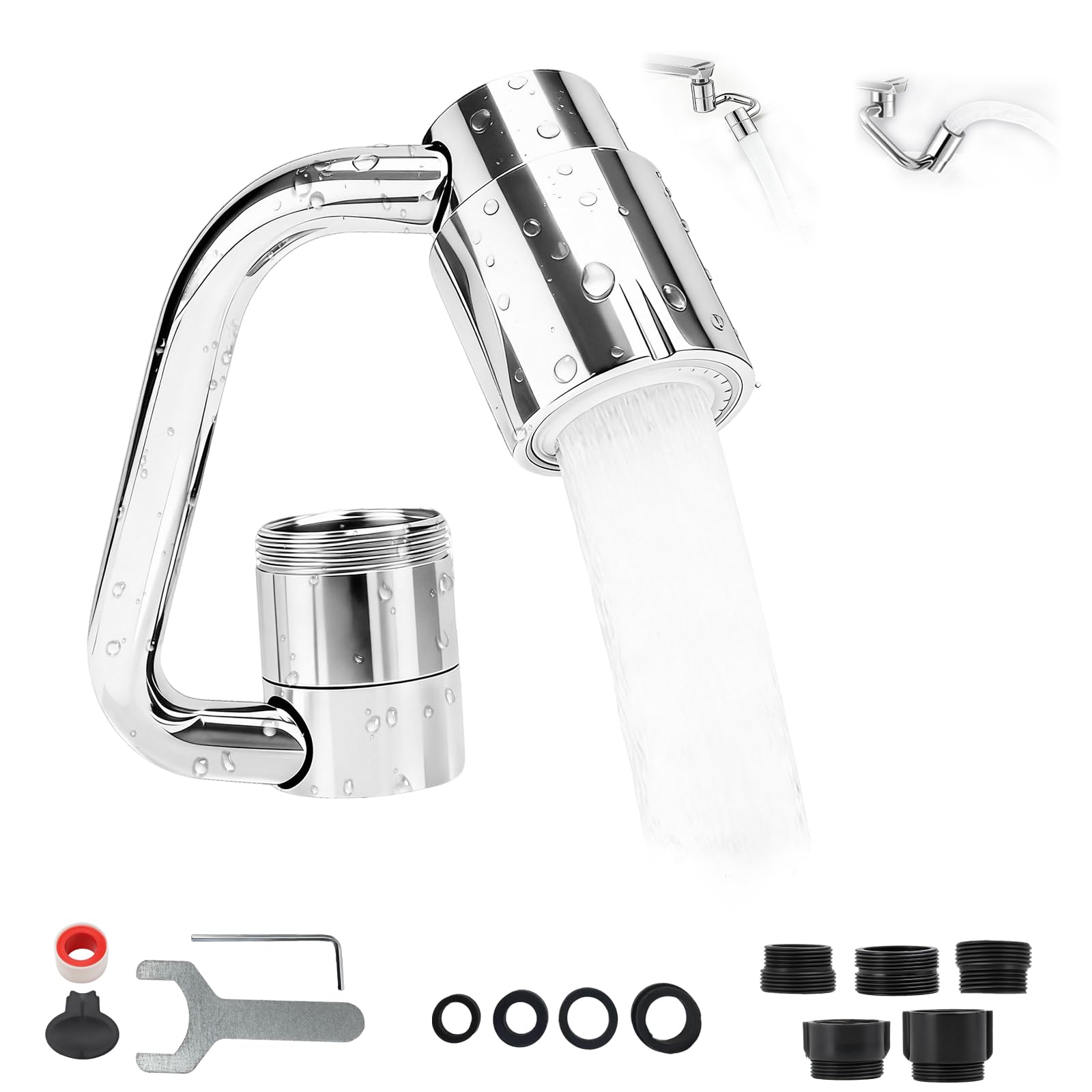 30% Off Breeker U-Shaped Faucet Extender with Dual Spray