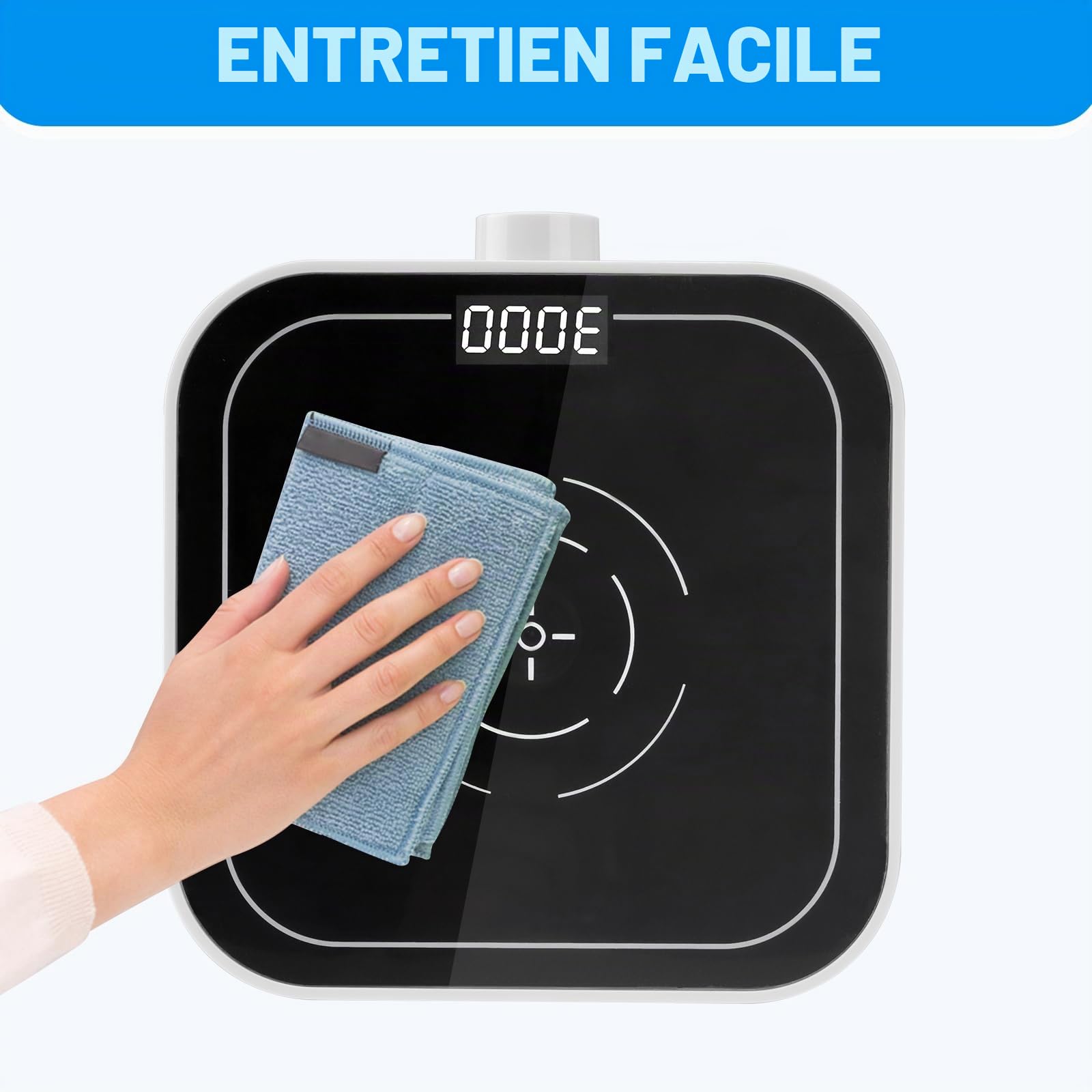 Agitateur Magnétique Digital 350-3000rpm 5L Agitateur Magnétique Numérique Mélangeur Magnétique de laboratoire avec écran LED avec Barreaux d'agitation Magnétiques