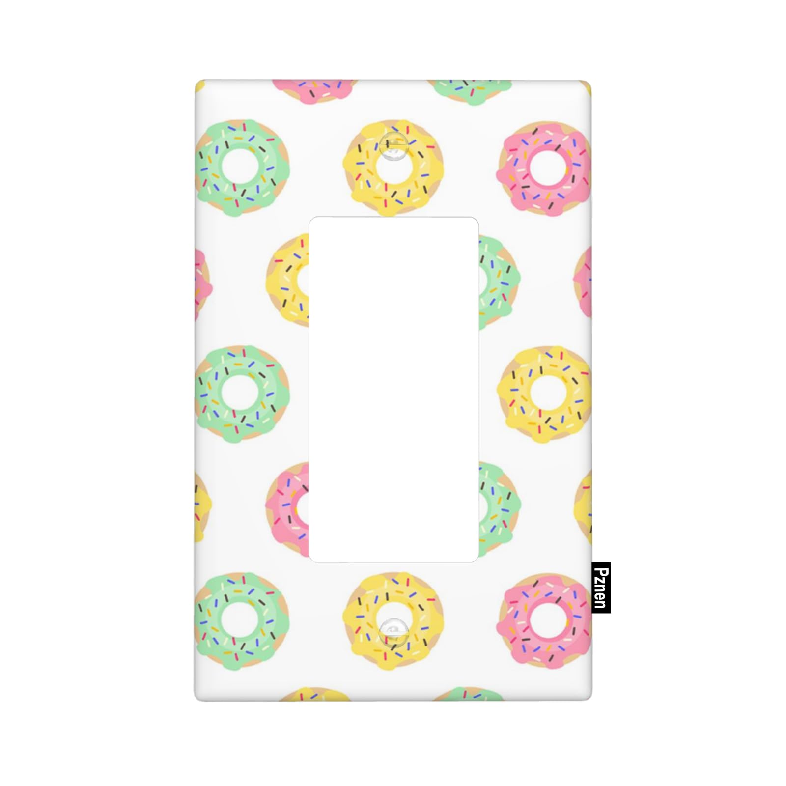 Pznen Donut Single Rocker Switch Plate Snack Sweet Candy ...