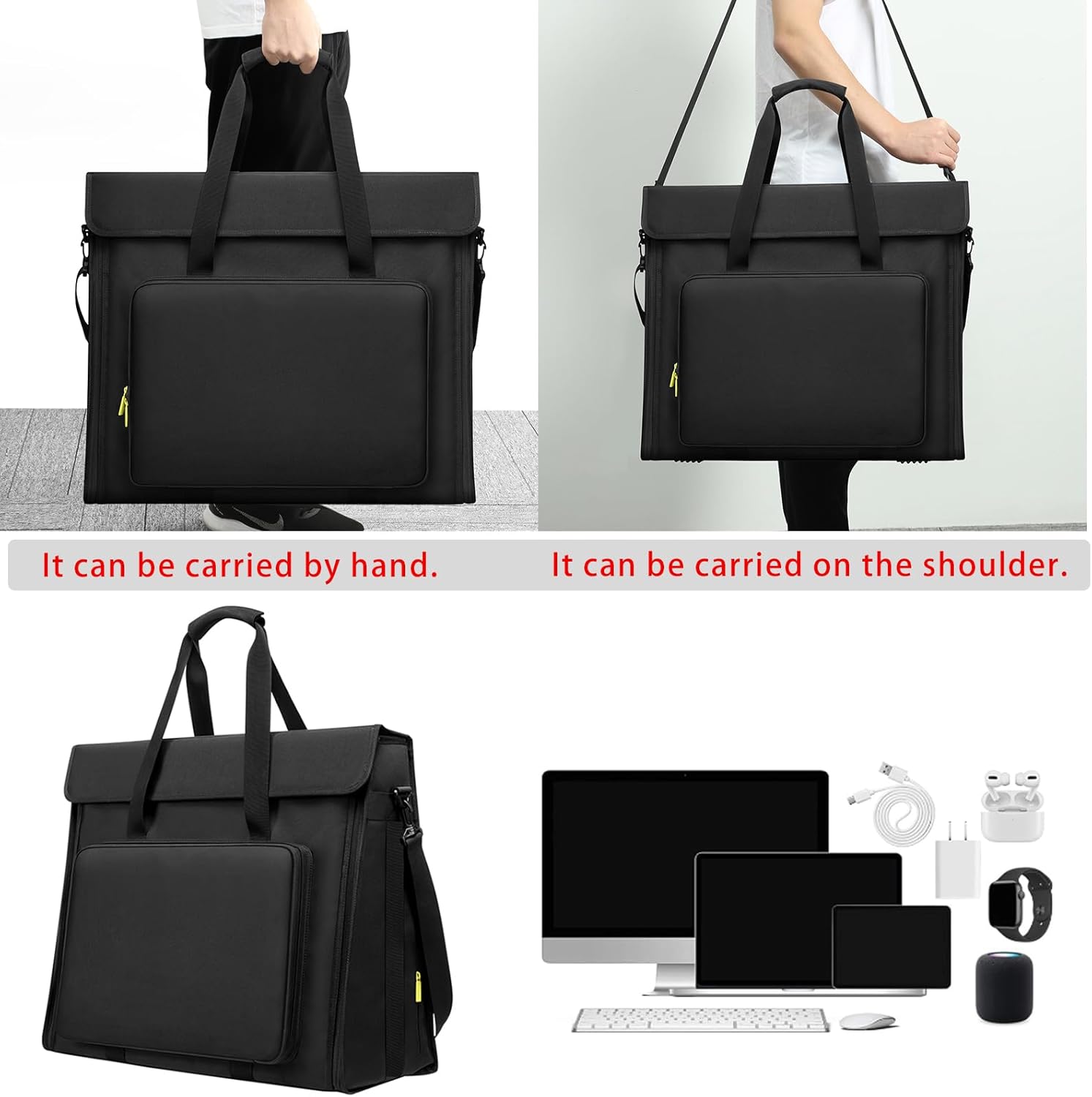 21 / 24 inch lcd screen computer Tote Bag Compatible with iMac All in One Desktop Monitor Computer Bag Travel Storage Carrying with Shoulder Strap