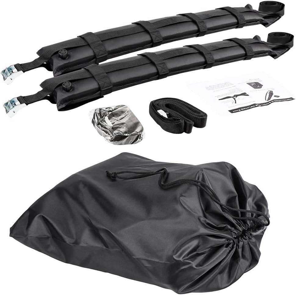 Summates Universal Roof Top Cargo Racks Cross Bars -1Pair (Self-Inflating 47" Cross Bar) : Automotive