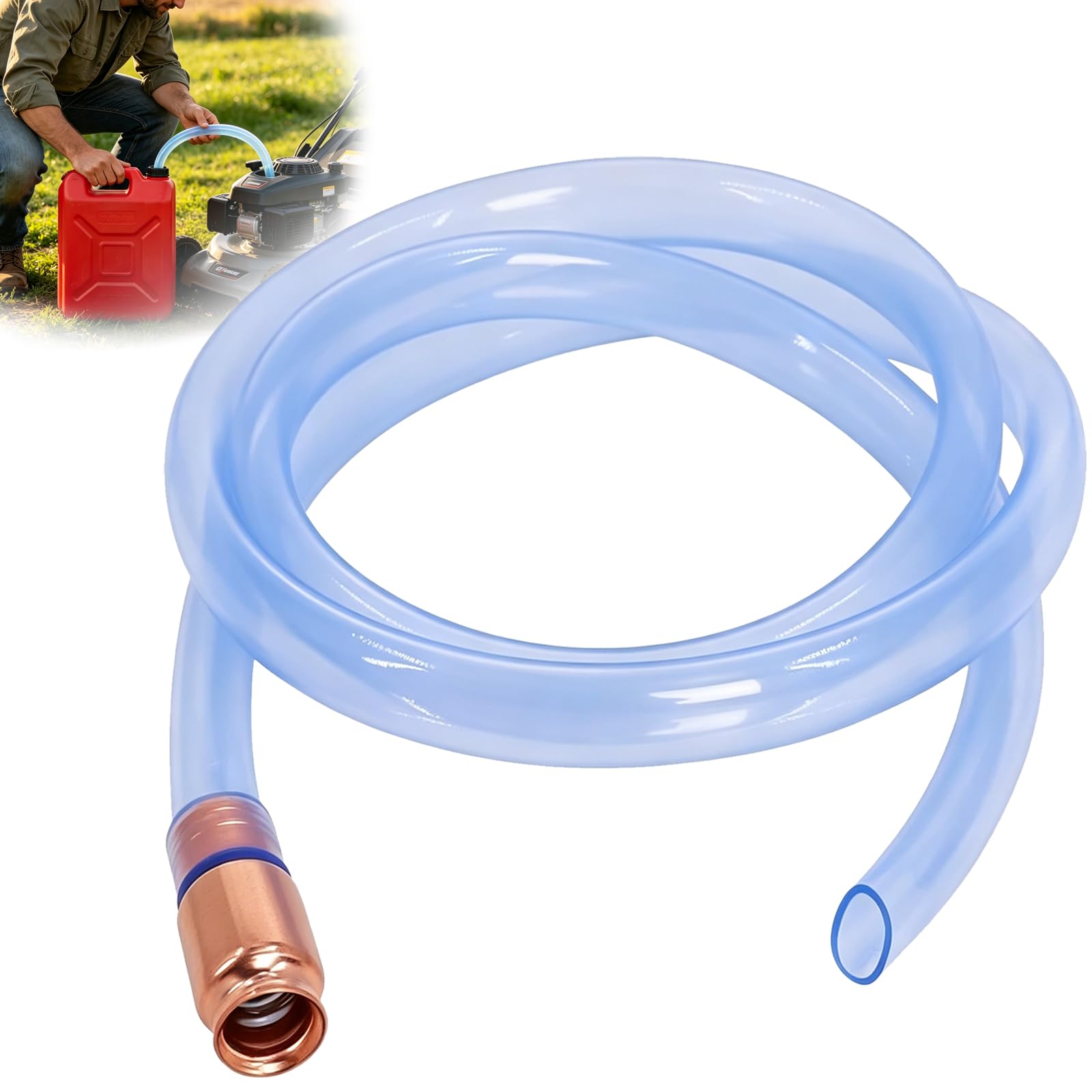 Wadoy 3/4' Siphon Hose 6FT Shaker Siphon Pump