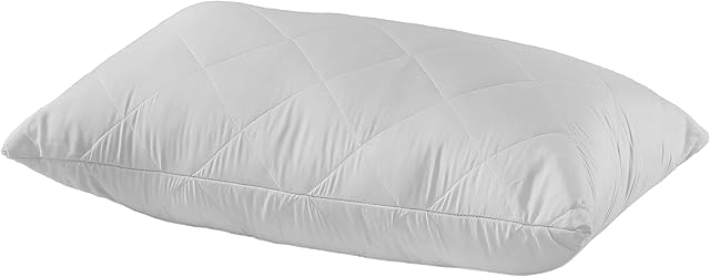 Nod Off Down Alternative Bed Pillow, Anti Allergenic Soft Sleeping Bed Pillows, Hypoallergenic and Breathable Quilted Case, Hotel Quality Pillows, Pack of 1
