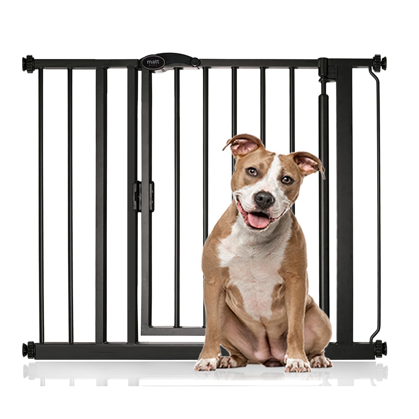Bettacare Auto Close Pet Gate, 75cm - 82cm, Matt Black, Pressure Fit Stair Gate for Dog & Puppy, Safety Barrier for Doors Hallways and Spaces, Easy Installation — view 28