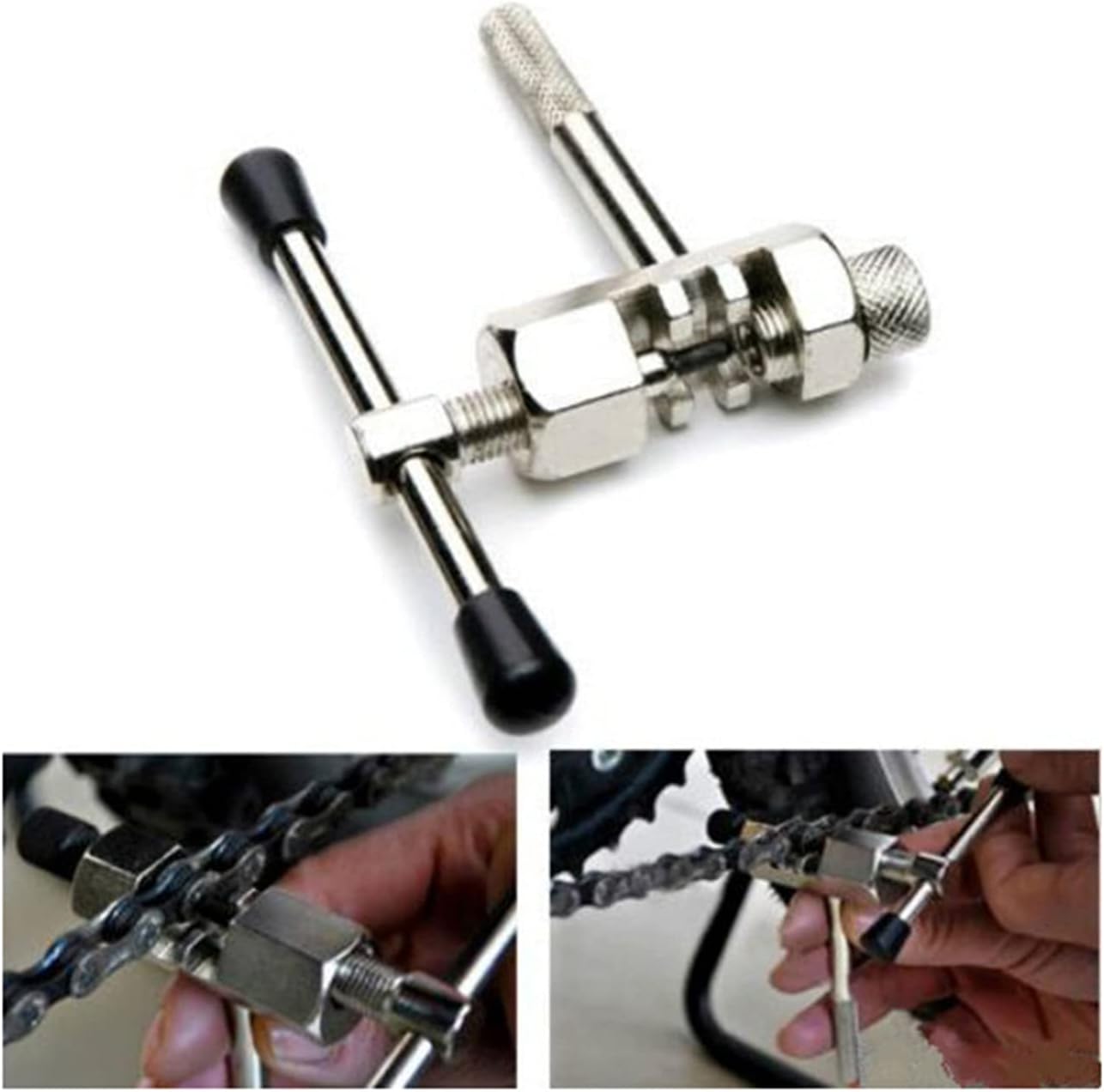 THYWD Bike Crank Tool 5 in 1 Set with Crank Puller Removal Tool Bicycle Freewheel Remover Bracket Remover Chain Breaker Splitter Cutter Black Tool Bag : Sports & Outdoors
