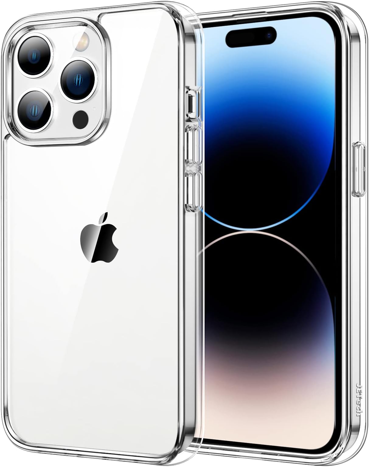 JETech Case for iPhone 14 Pro 6.1-Inch, Non-Yellowing Protective Case, Shockproof Bumper Cover, Scratch-Resistant Clear Back (Clear)