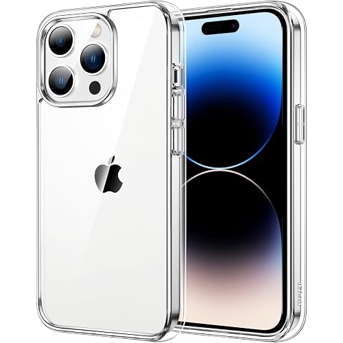 JETech Case for iPhone 14 Pro 6.1-Inch, Non-Yellowing Shockproof Phone Bumper Cover, Anti-Scratch Clear Back (Clear)