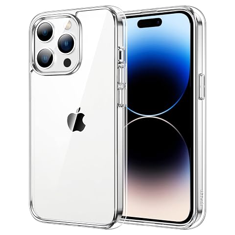 JETech Case for iPhone 14 Pro 6 1-Inch Non-Yellowing Shockproof Phone Bumper Cover Anti-Scratch Clear Back Clear