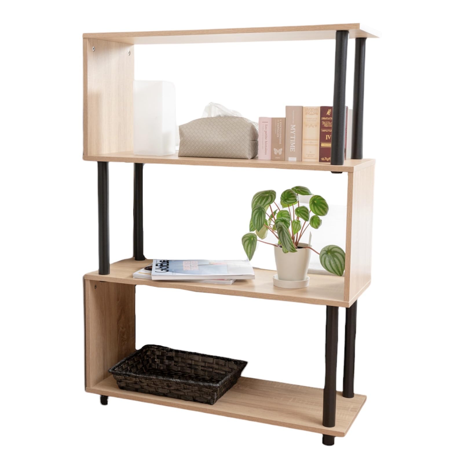 Amazon｜OKUNAI S字ラック 4段 幅約80cm 奥行約30cm 高さ約112.5cm