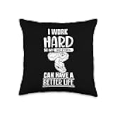 I Work Hard so My Ball Python can Have a Better Life Throw Pillow