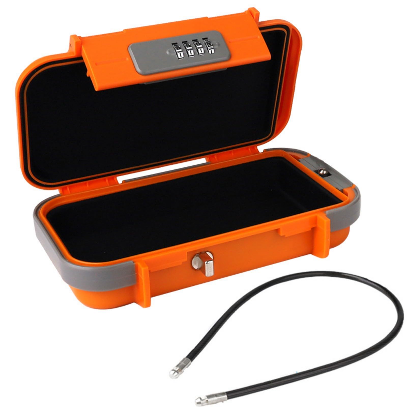 Cassetta di sicurezza da viaggio, scatola di sicurezza con combinazione di sicurezza, scatola di blocco portatile, per spiaggia, hotel, auto, ufficio, casa