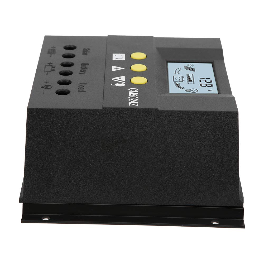 Controlador de Carga Solar CM5024 12V/24V 50A Pantalla LCD Panel Solar Batería Regulador Inteligente Parámetro Automático Compensación de Temperatura Ajustable