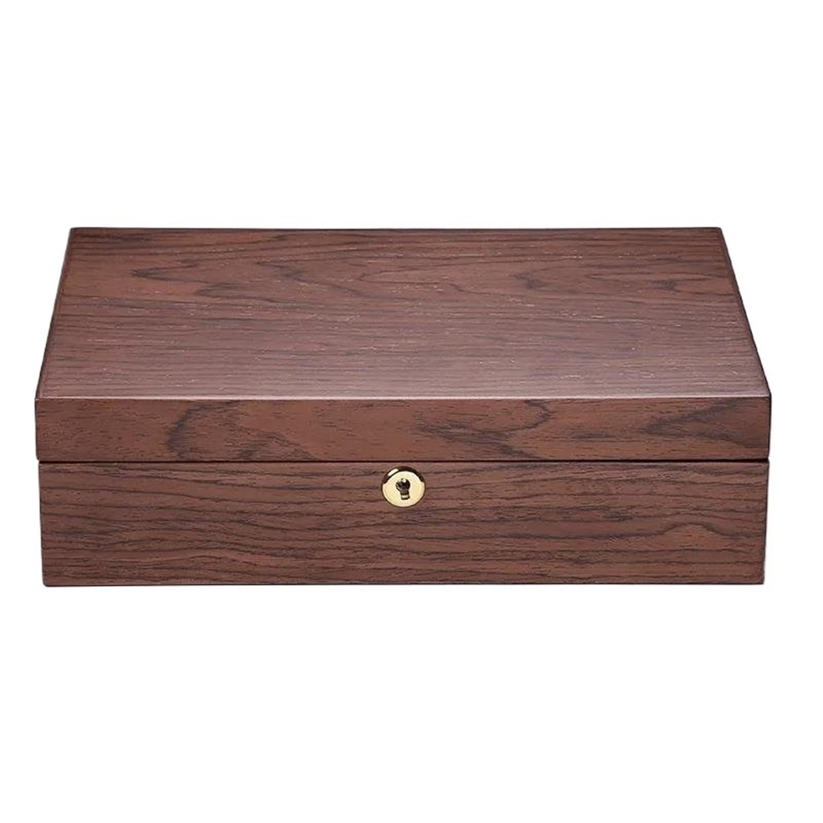 Ideias De Presentes Caja Vintage Anillo Madera Con Cerradura Joyero Reloj Caja Almacenamiento Nogal Pendientes Madera Maciza Con Cerradura Joyero Caja Regalo Navidad