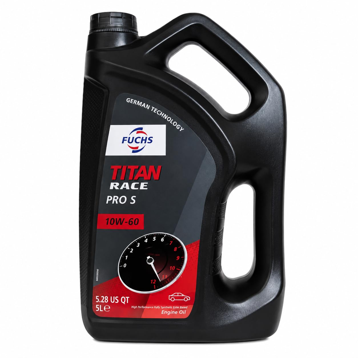 FUCHS TITAN RACE PRO S SAE 10W-60 Aceite Motor 5L, Sintético Base Éster/PAO, Alto Rendimiento, Competición, Track Day, Motores Turbo, Protección Antidesgaste, API SL/SJ/SH