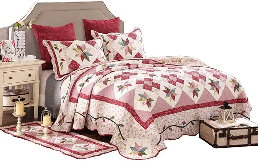 Bedspread American Country Style 3 Piece Coverlet Set(Includes 1 Q