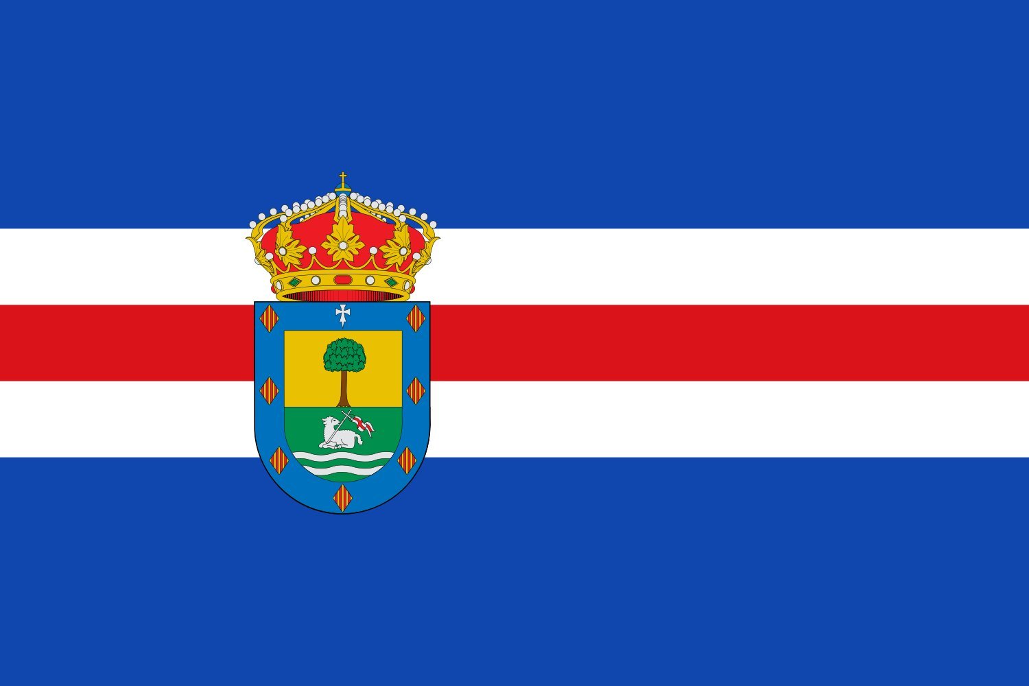 Drapeau Velilla de Jiloca grand format avec finitions premium pour mât
