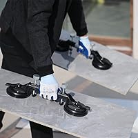 Vista 6 de 2 piezas de ventosa ajustable de 6 pulgadas de granito Setter Tile para piedra mármol losa de vidrio unir y nivelar herramienta de instalación