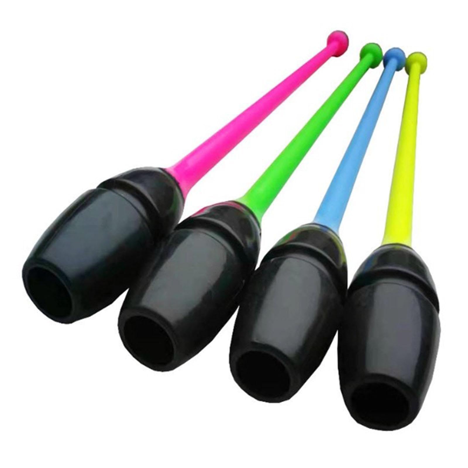 Milageto Clavette Per Ginnastica Ritmica Collegabili – Set Da 2 Bastoncini Da 45,5 Cm In Gomma E PP, Accessori Per Danza E Allenamento, Ideali Per Competizioni E Performance