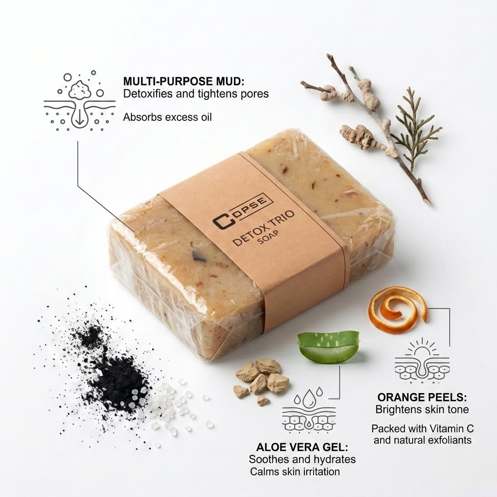 O3 SOAP 80g 3個セット Buy Handmade Herbal Soap Set of 3 – Detox Trio, Trileaf & Tri Root
