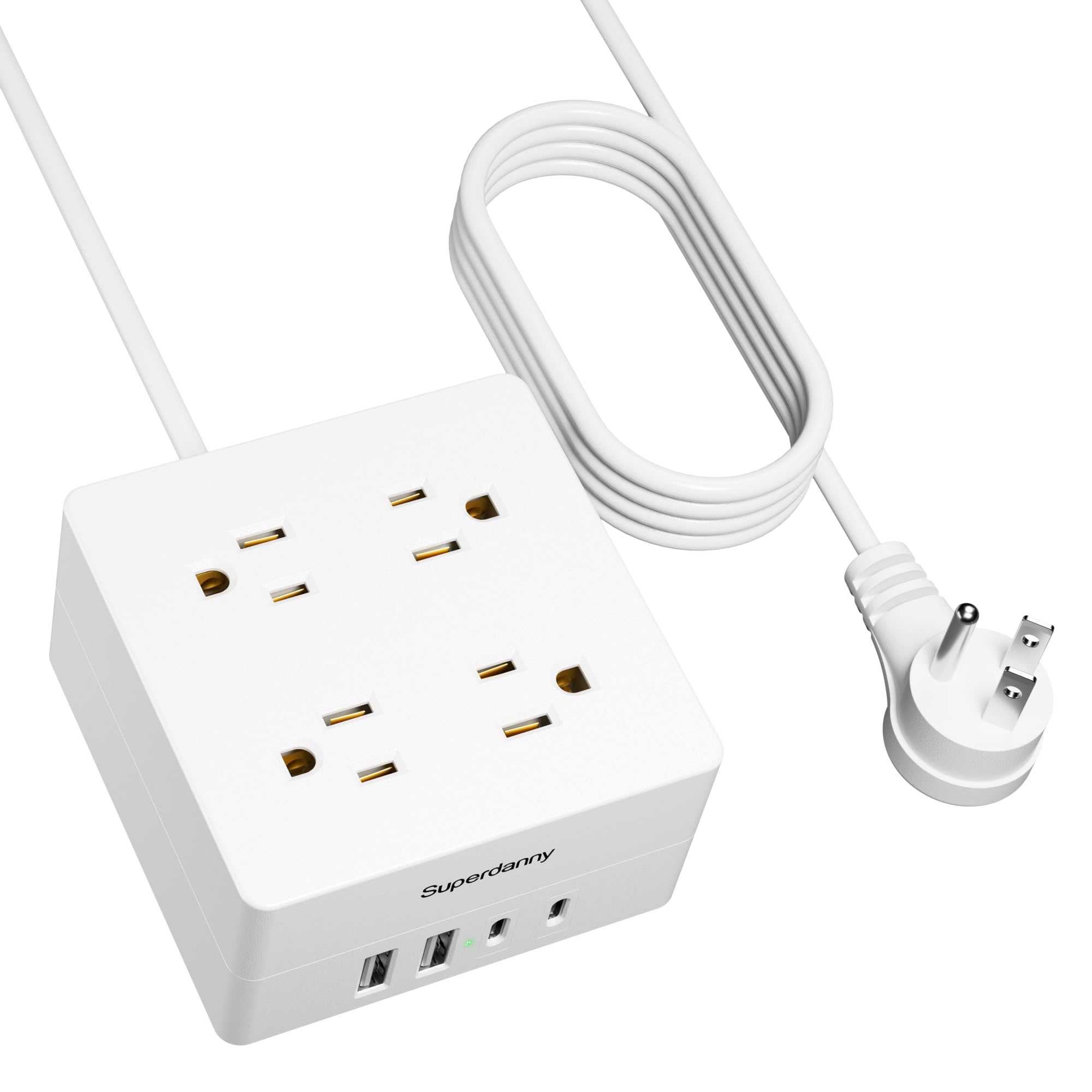 Amazon.com: Power Strip Surge Protector - SUPERDANNY 5 Ft
