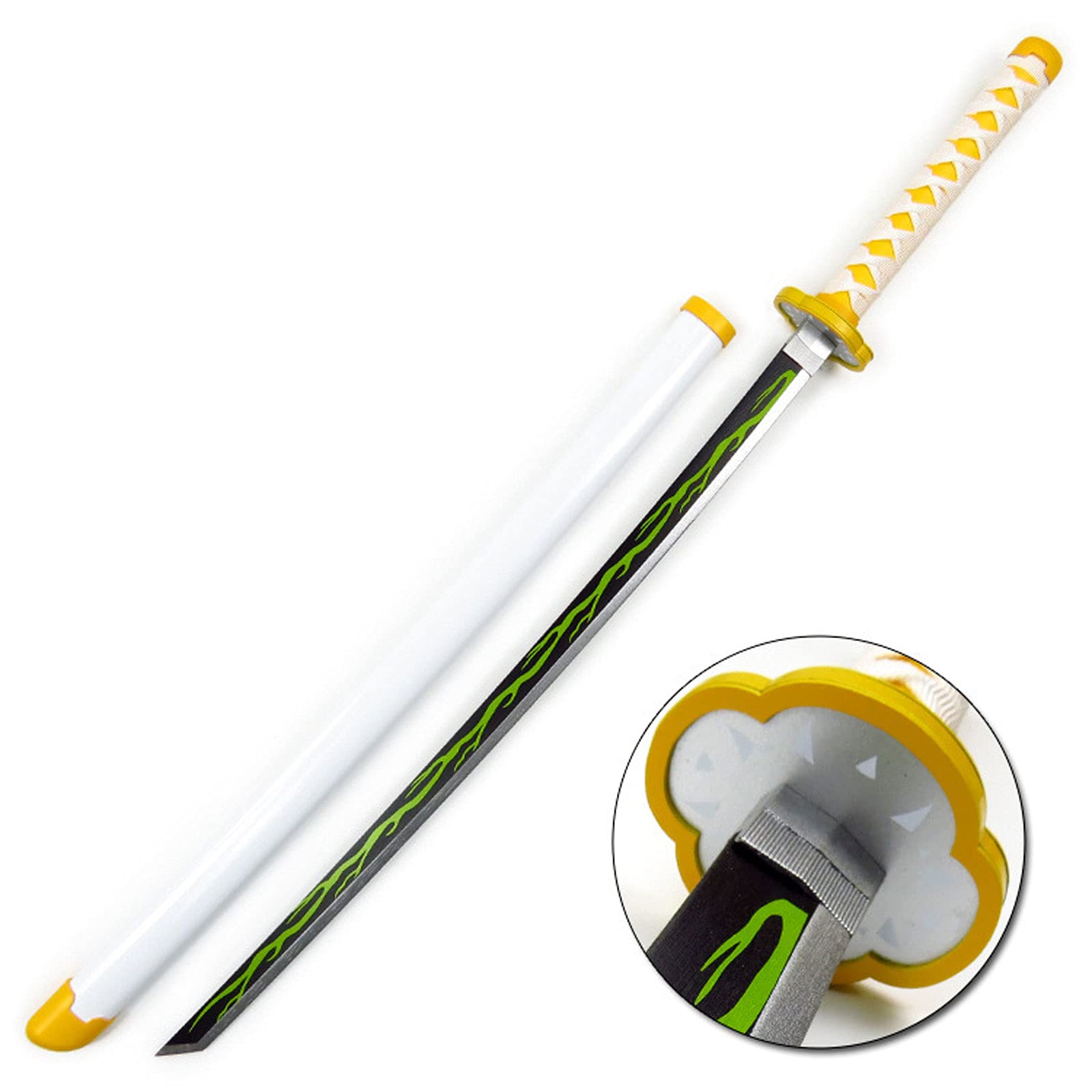 Sword Slayer Cosplay Katanas Blade Sword Weapon Prop Anime Ninja Sword Toys,Wooden Sword,Prop Weapon Model,for Anime Lovers,Cosplay Props Toys,Demon Slayer Blade Decorative Weapon Toys