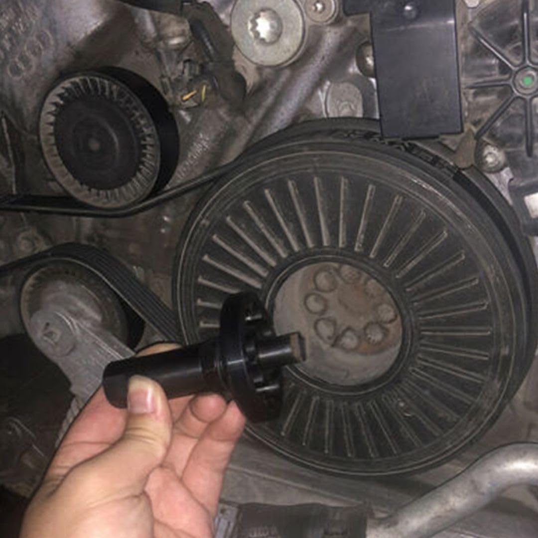 Estrattore della Puleggia Dell'albero Motore per Bentley 4.0/Audi 4.0, Strumento di Rotazione Dell'albero Motore, Strumento di Rimozione della Puleggia Dell'albero Motore