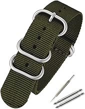 Calum NATO Strap Watch Band G10 Premium Nylon Watch Easy Replacement Strap 0.6 - 0.9 inch (16 - 24 mm) Includes Replacement Instruction Manual