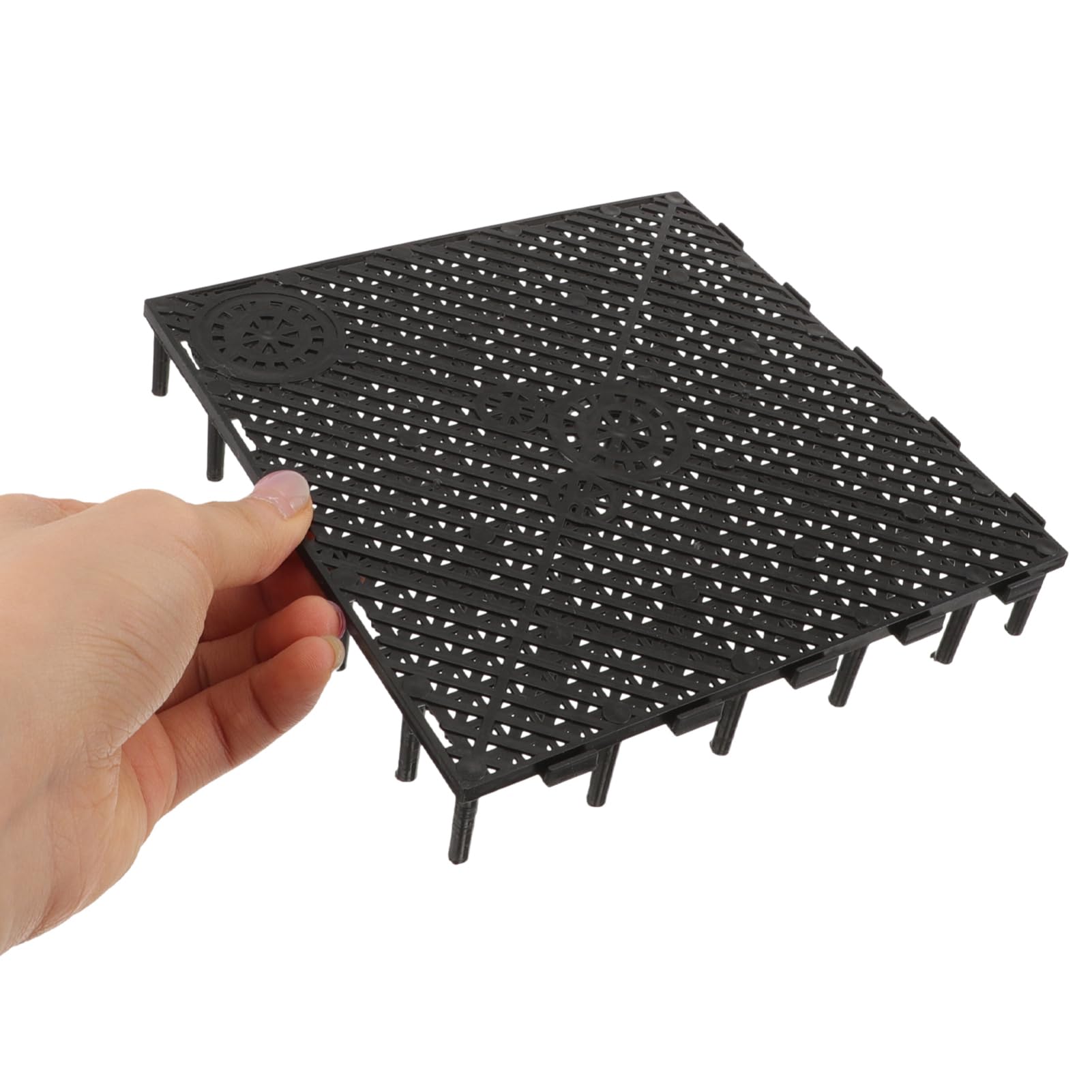 BESPORTBLE 20 Pezzi Piastra Filtrante in PVC per Fondo Acquario Dispositivo di Filtraggio per Fondo Acquario Vassoio Filtrante Giunzione e Filtrazione Installazione Semplice Flusso d Acqua