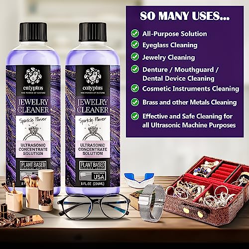 Calyptus CALYPTUS-ULTRASONIC-8OZ-2X Ultrasonic Jewelry Cleaner Solution Concentrate thumb #5