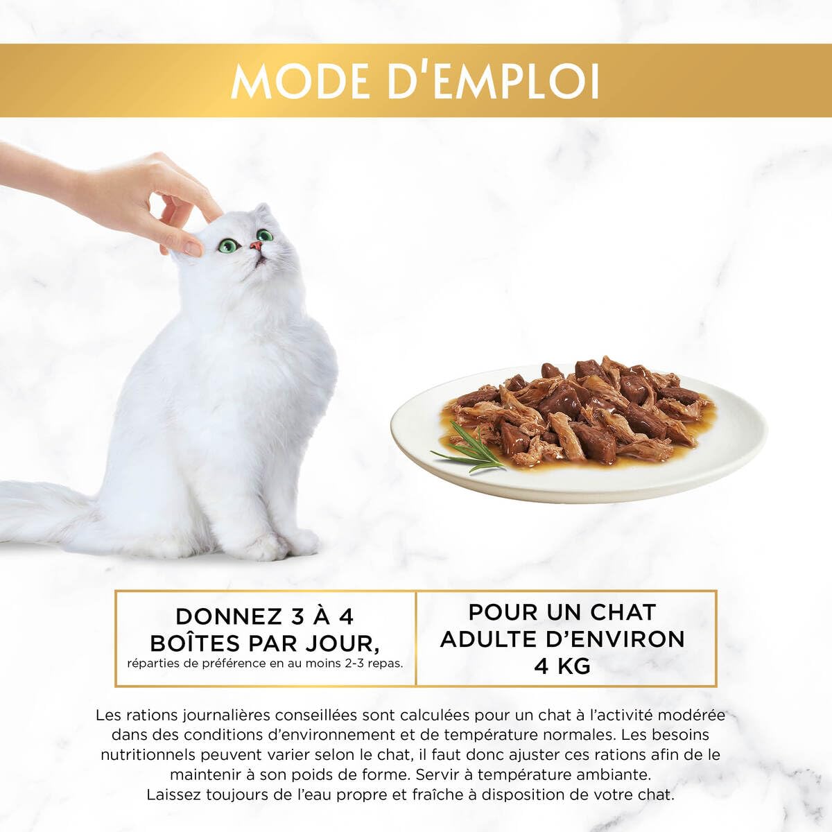 GOURMET | Gold | Double Délice | Chat Adulte | Filettines en Sauce | Bœuf et Poulet, Lapin et Foie, Poisson de l'Océan Sauce aux Epinards, Canard et Dinde | Boîtes | Lot de 8 (12 x 85 g)