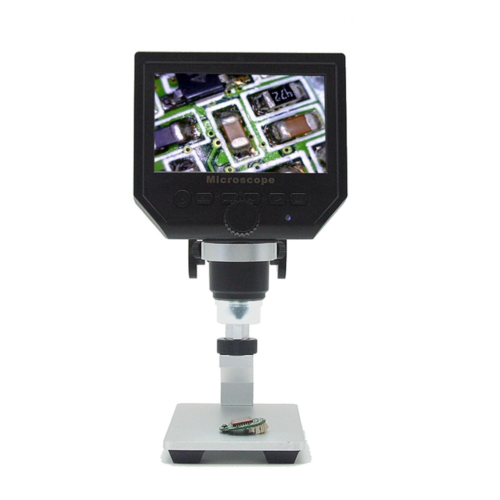 Mikroskop 1-600x USB Digitales Elektronisches Mikroskop Tragbares Mikroskop 4,3 "LCD 3,6 MP HD Lupe Kamera for PCB Motherboard Reparatur(B)